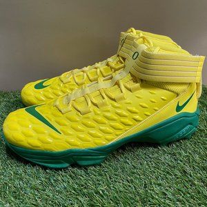 Nike Force Savage Pro 2 Mid Shark Oregon Ducks Sample PE Cleats Sz 16 CI9904-700